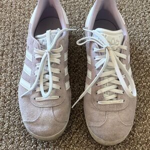 Adidas Women's Light Pink Suede Sneakers